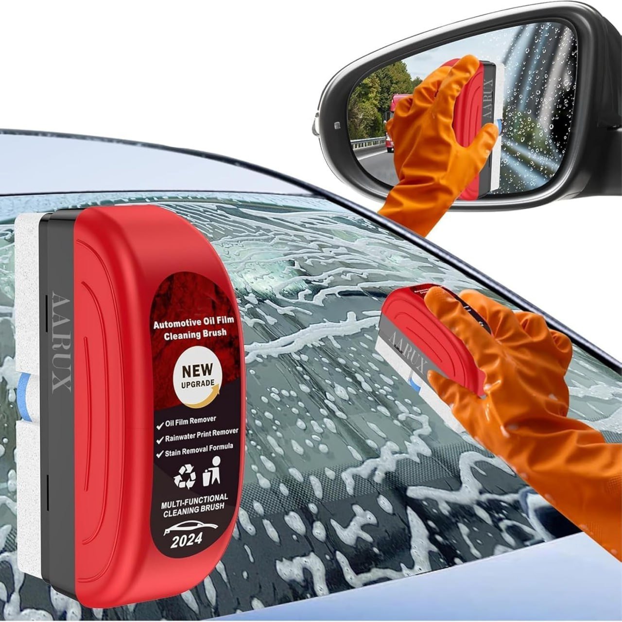 Automotive Oil Film Cleaning Brush, Glass Cleaning Board - ShipTrend.in