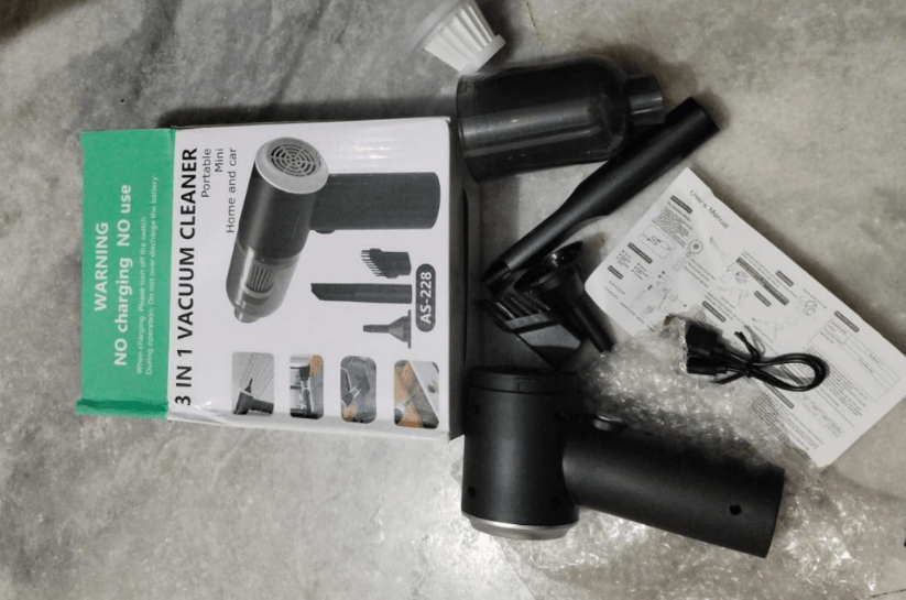 3 in 1 car vacuum cleaner HEPA filter 12V socket India