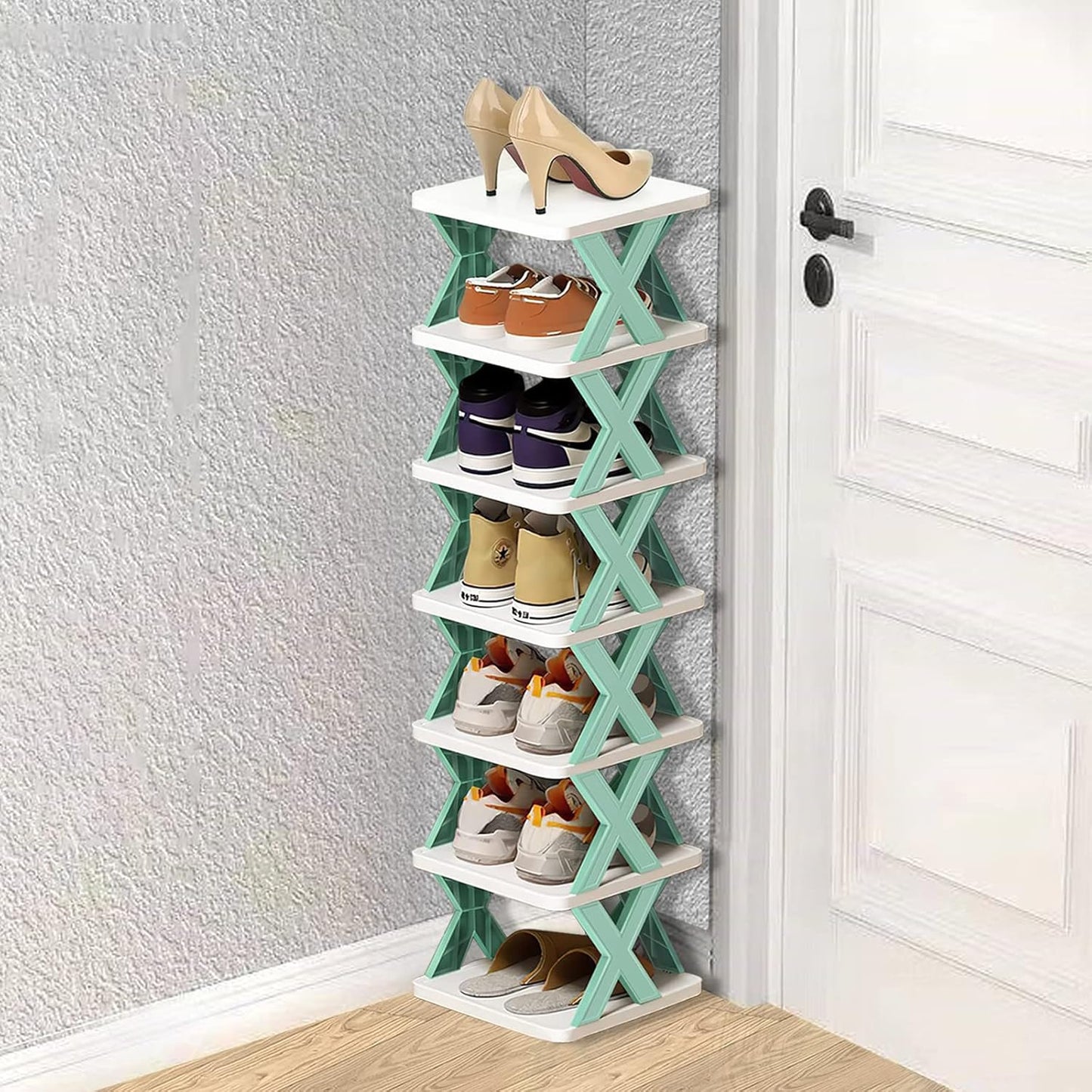 Stackable shoe rack holds 12 pairs no tools needed India