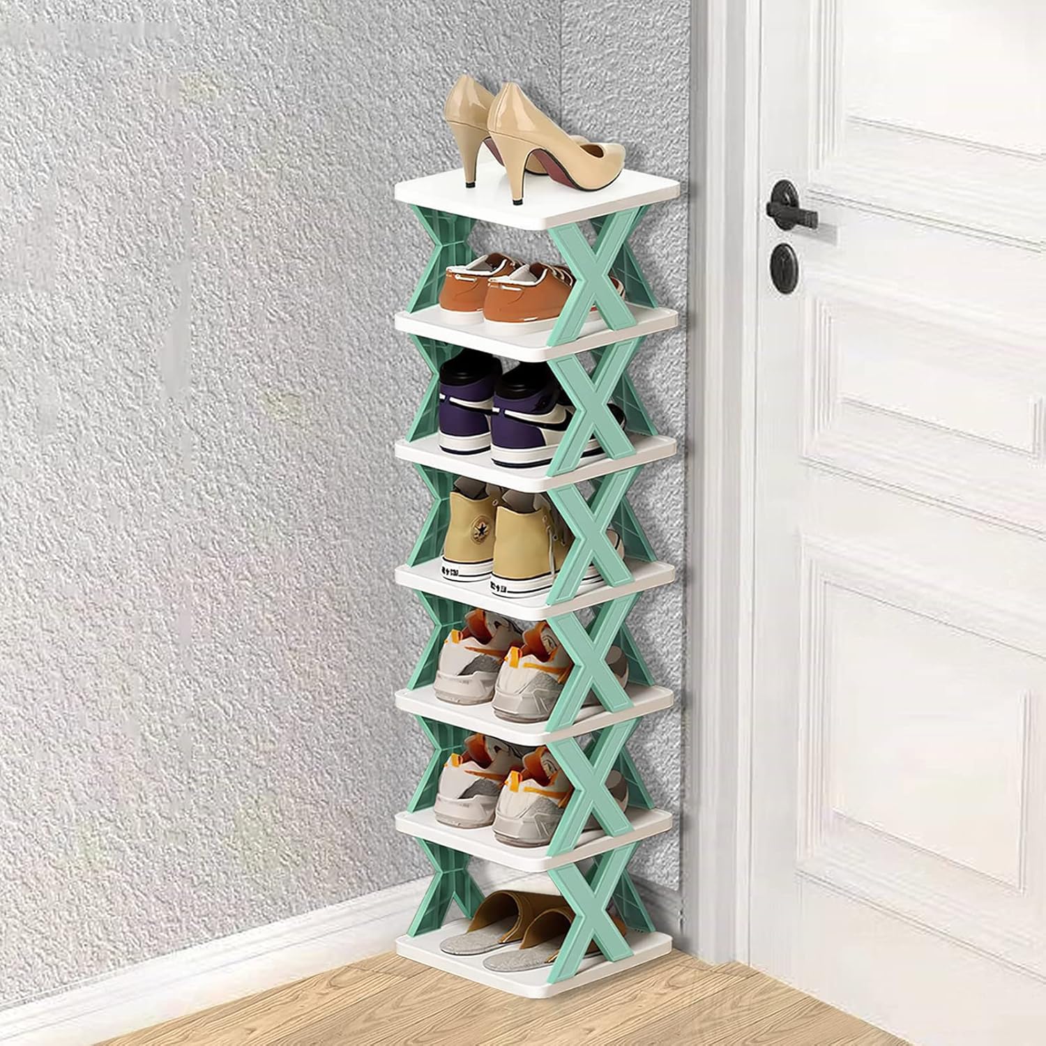 Stackable shoe rack holds 12 pairs no tools needed India