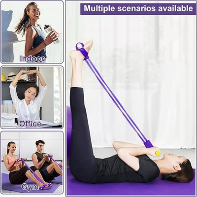 Multifunction pedal resistance band trainer home workout India