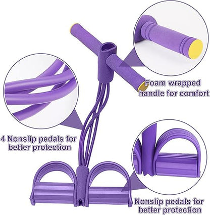 Pedal resistance band full body workout equipment India