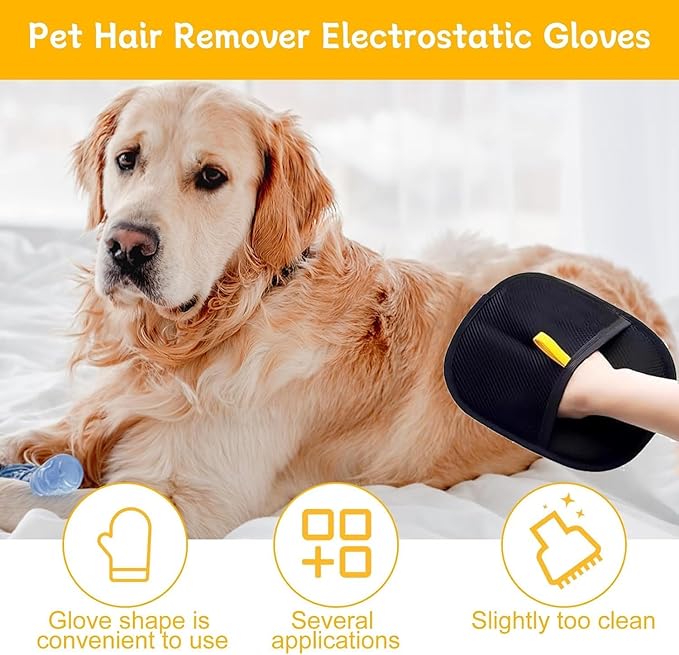 Pet hair removal glove for cats and dogs India ShipTrend