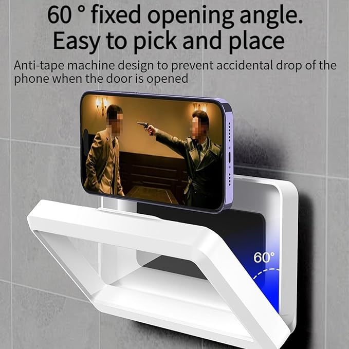Waterproof shower phone holder wall mount India ShipTrend